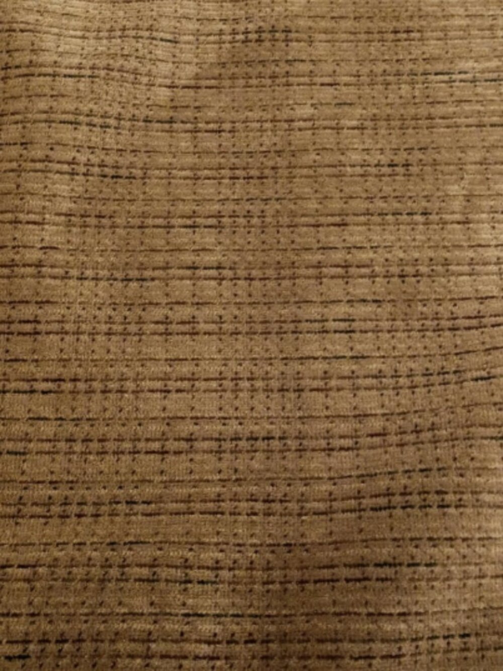 Vintage MCM Dark Brown Velour Upholstery Fabric 5 Yards Retro Textured Plush